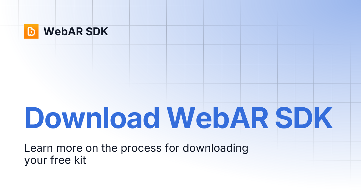 Download WebAR SDK | v1.7.4 | WebAR SDK