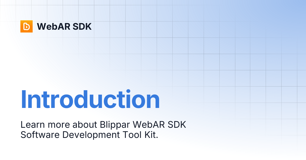 Introduction | v2.0.5 | WebAR SDK