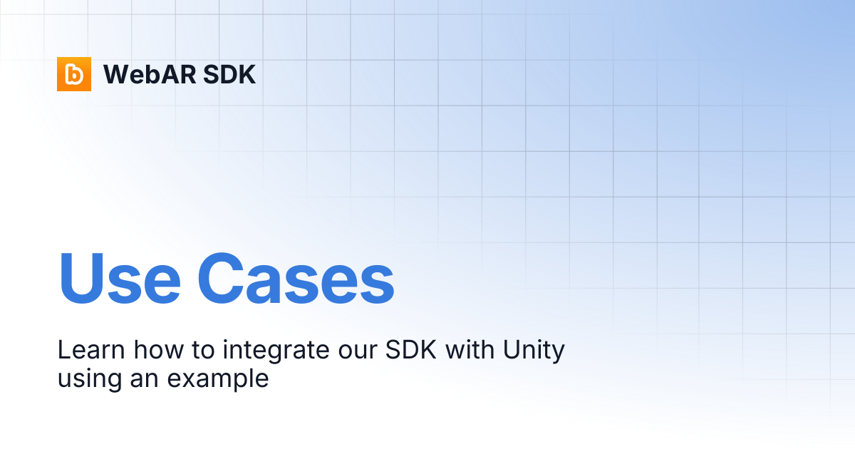 Use Cases | WebAR SDK